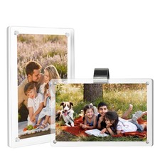 Acrylic Car Sun Visor Picture Holder, Powerful Magnetic Photographs Frame wit...