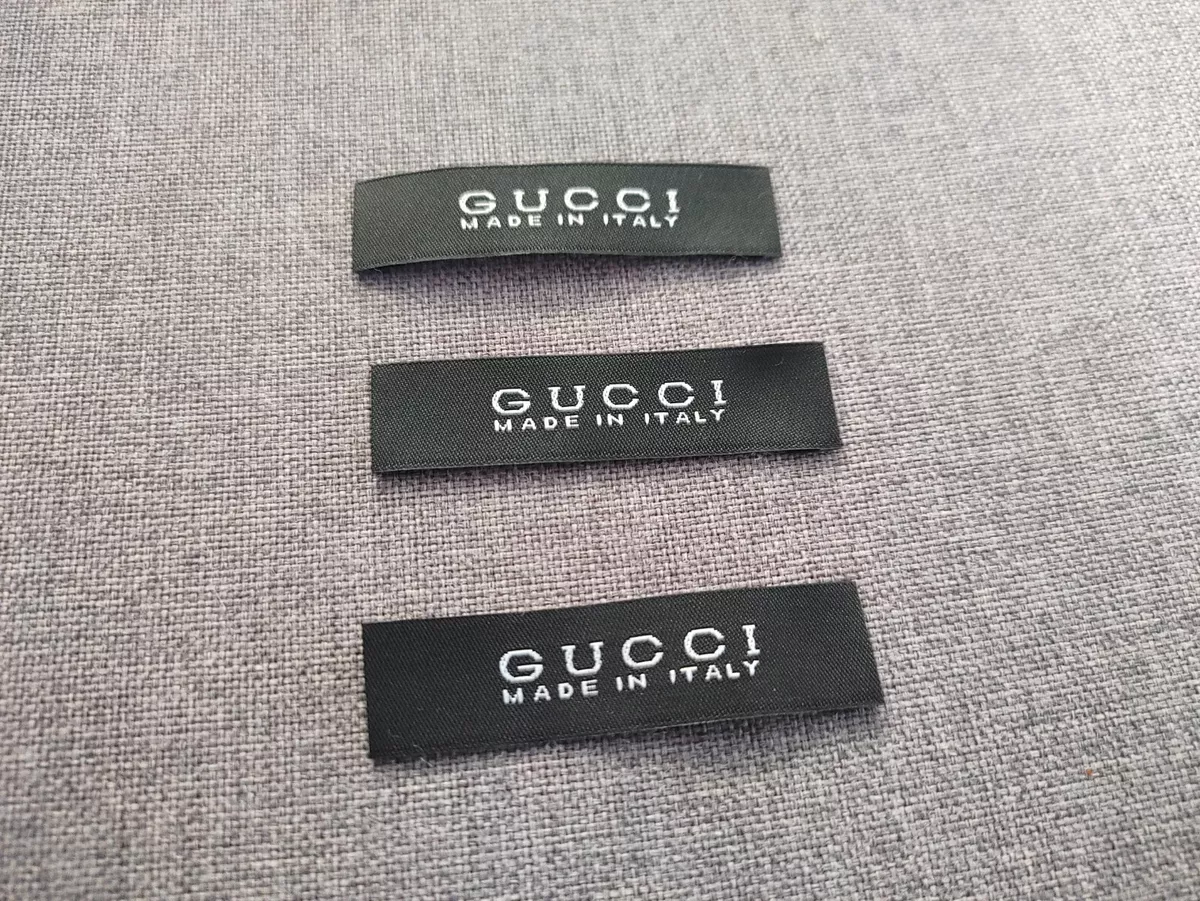 Replacement GUCCI Clothing Designer TAG LABEL Sewing LOT 3 or 5 FAST  SHIPPING!!