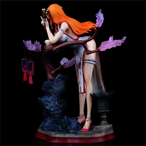 Anime One Piece Sexy Cheongsam Suit Nami PVC Figure Model Statue Toys NO Box - Imagen 3 de 18