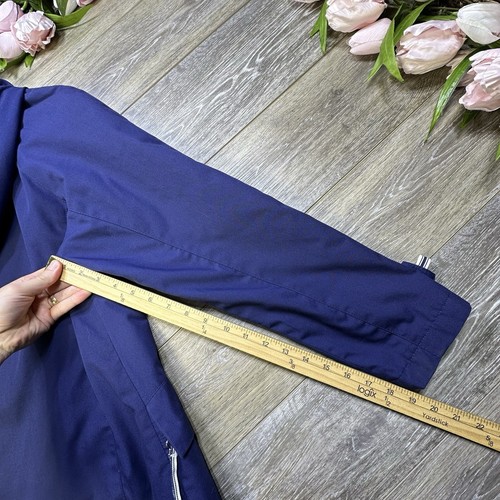 Mackintosh New England Women’s Rain Jacket Size Small, Hooded Coat Navy Blue - Picture 15 of 16