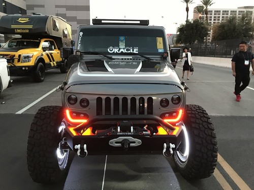 Oracle Lighting Vector 1PC LED Black Grille For 2007-2018 Jeep Wrangler JK NEW! - Picture 7 of 9