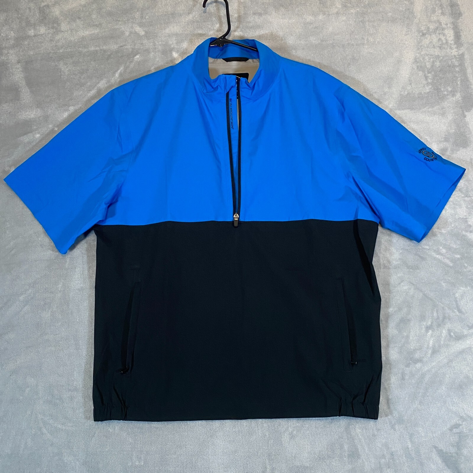 Sun Mountain Golf Pullover Jacket Mens Large MidSplit 1/2 Zip Nylon