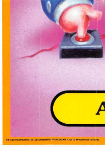 GARBAGE PAIL KIDS 2011 FLASHBACK SERIES 2 PICK-A-CARD YELLOW BASE STICKERS TOPPS - Picture 179 of 321