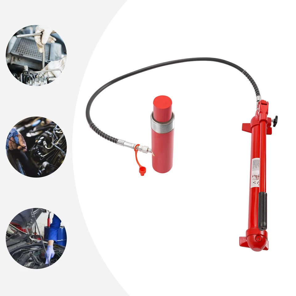 20T Auto Shop Portable Power Hydraulic Jack Car Body Frame Lift Ram Repair tool - Image 3 of 4