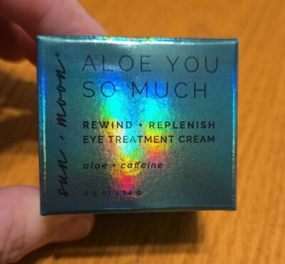 Sun + Moon Aloe You So Much replenishing eye cream aloe caffeine new