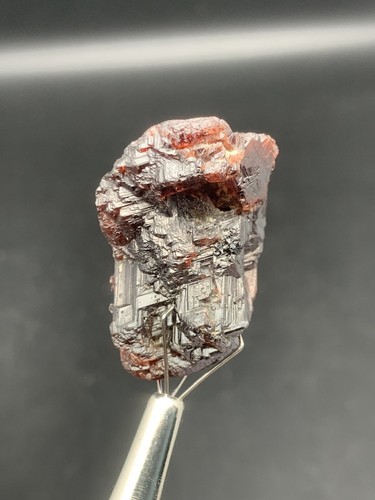 6 Pieces Lot Of Spessartite Etched Garnet Crystals - Picture 12 of 24