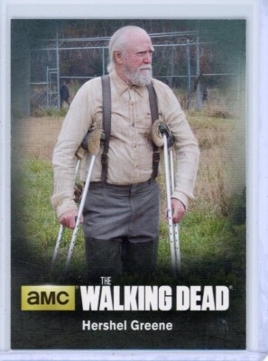 HERSHEL GREENE 2016 Cryptozoic WALKING DEAD Season 4 Part 1 CHARACTER BIOS #C06