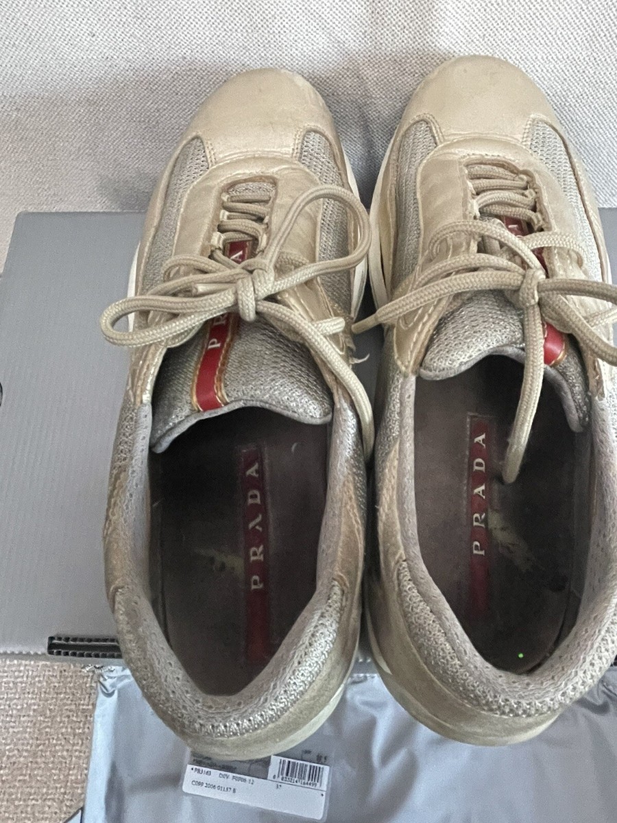 Prada 12aw flower shoes 39.5 Prada America's Cup lace-up Sneakers