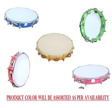 Tambourine/Fibre Dafli Hand Percussion 10 Inch Indian Classical Music Instrument