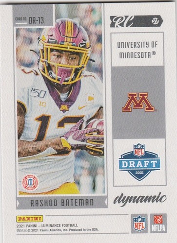 Panini Luminance Dynamic Rashod Bateman 2021 #DR-13 - Imagen 2 de 2