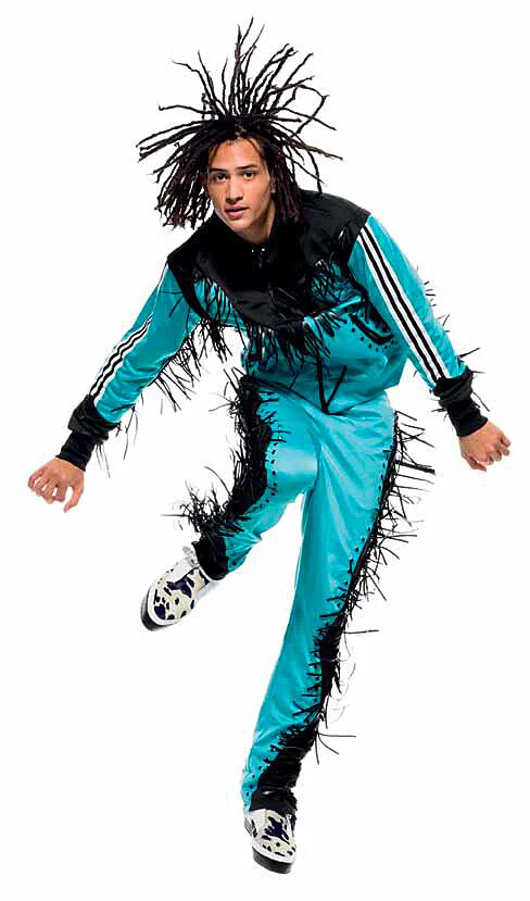 adidas Originals Jeremy Scott - Fringed Track Top + Track