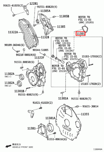 Genuine LandCruiser 100 80 Series 1HD FT 1HD T Timing Gear Cover Case Oil Pump - Picture 12 of 17