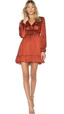 Ulla Johnson Size 4 Callista Silk Ruffle Dress In Rose Pink Retail $495