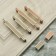 MFYS Brass Cabinet Pull Knob Art decor Kitchen Pull Bronze Drawer knob