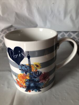 Lets Dine Paris Eiffel Tower Coffee Mug Cup New Bone China