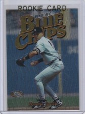 DEREK JETER ROOKIE CARD Topps Finest BLUE CHIPS PROSPECT RC New York Yankees LE