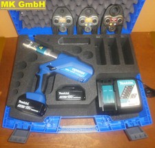 Uponor UP 110 Set Akku Pressmaschine, 18V, 3x Feder + Pressbacken, Rohrschneider