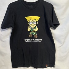 Kineda T Shirt street fighter Made In USA Guile Capcom Black Large P
