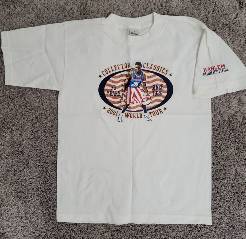 2001 Harlem Globetrotters World Tour Youth Shirt-Never worn