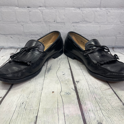 Allen Edmonds Loafer Men 9.5 Black Alton Slip On Tassel  display picture 1