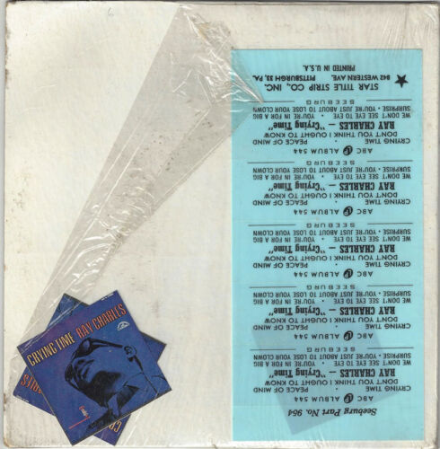 ♫RAY CHARLES Crying Time ABC-Paramount w/strips and slicks R&B SOUL 1965 33RPM♫ - Picture 2 of 4