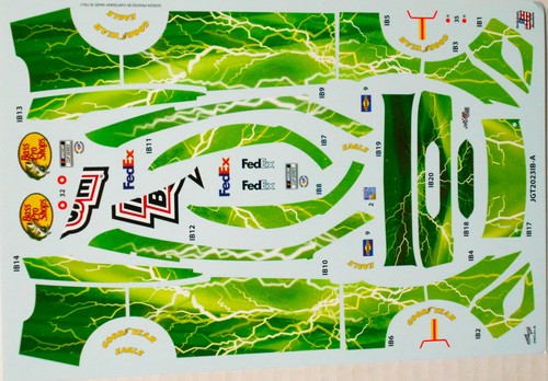 NASCAR DECAL #54 INTERSTATE BATTERIES 2023 TOYOTA CAMRY TY GIBBS 1/24 - Picture 4 of 9