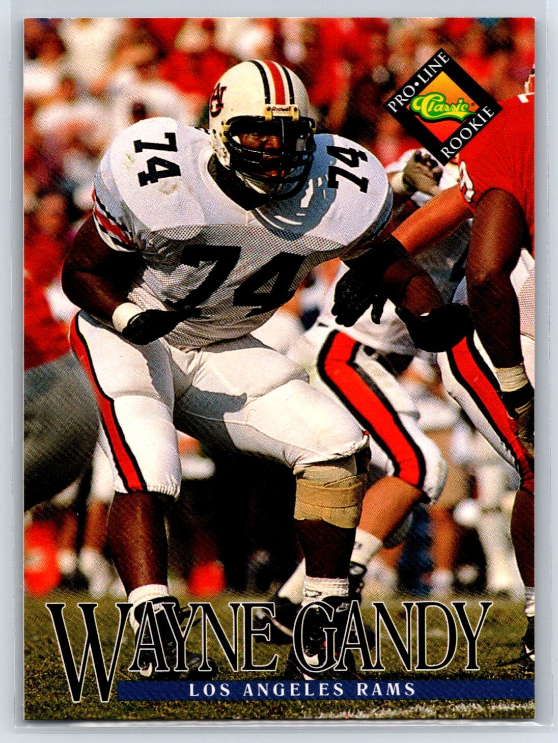 1994 Pro Line Live Wayne Gandy Rookie Los Angeles Rams RC #342