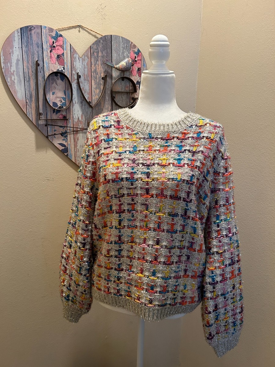 Sweater Confetti Jumper Women's Confetti Sequin Balloon Long - Main Image