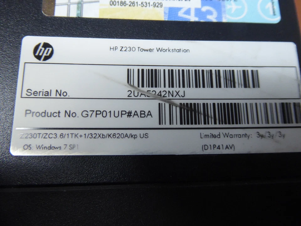 HP Z230 WORKSTATION TOWER XEON E3-1271 v3 3.6GHz 16GB 256GB SSD WINDOWS 10 PRO - Image 3 of 4