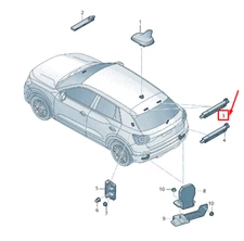 Audi Q2 GA Antenna Amplifier Upper Right 81A035225E