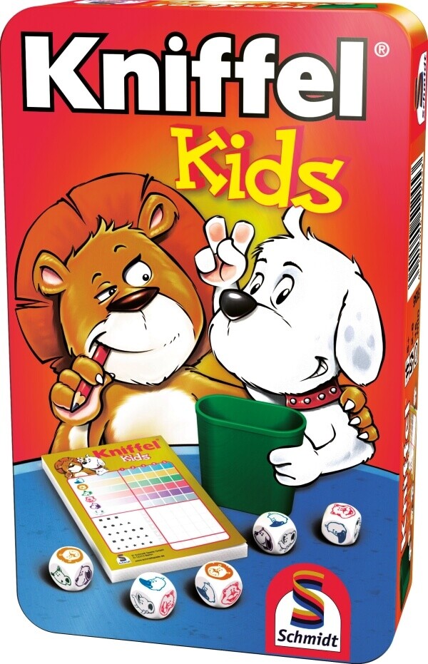 Thumbnail - Schmidt Spiele 51245 Kniffel Kids, Mitbringspiel In Der Metalldose, 2