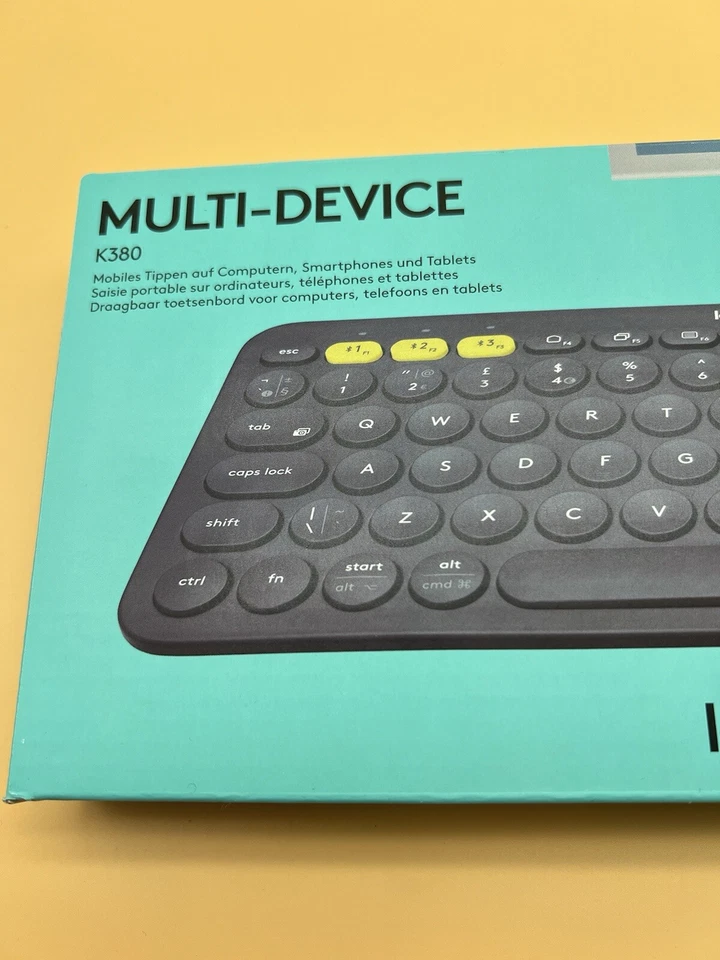 Logitech K380 (920-007566) Wireless Bluetooth Tastatur Grau QWERTZ DE NEU & OVP - Bild 3 von 4