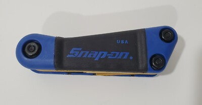 Snap On Tools L-shaped Metric 10 Folding Gold HEX Keys Set 1.5-10mm Set ...