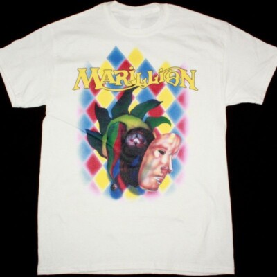 Vintage MARILLION White Cotton T-shirt All size S-345XL Unisex HRL39