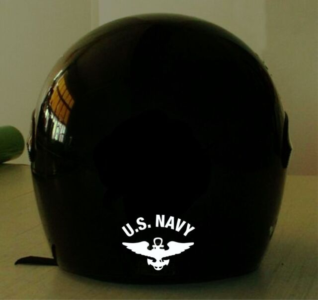 NAVY MOTORCYCLE HELMET REFLECTIVE DECAL.2 FOR 1 PRICE | eBay