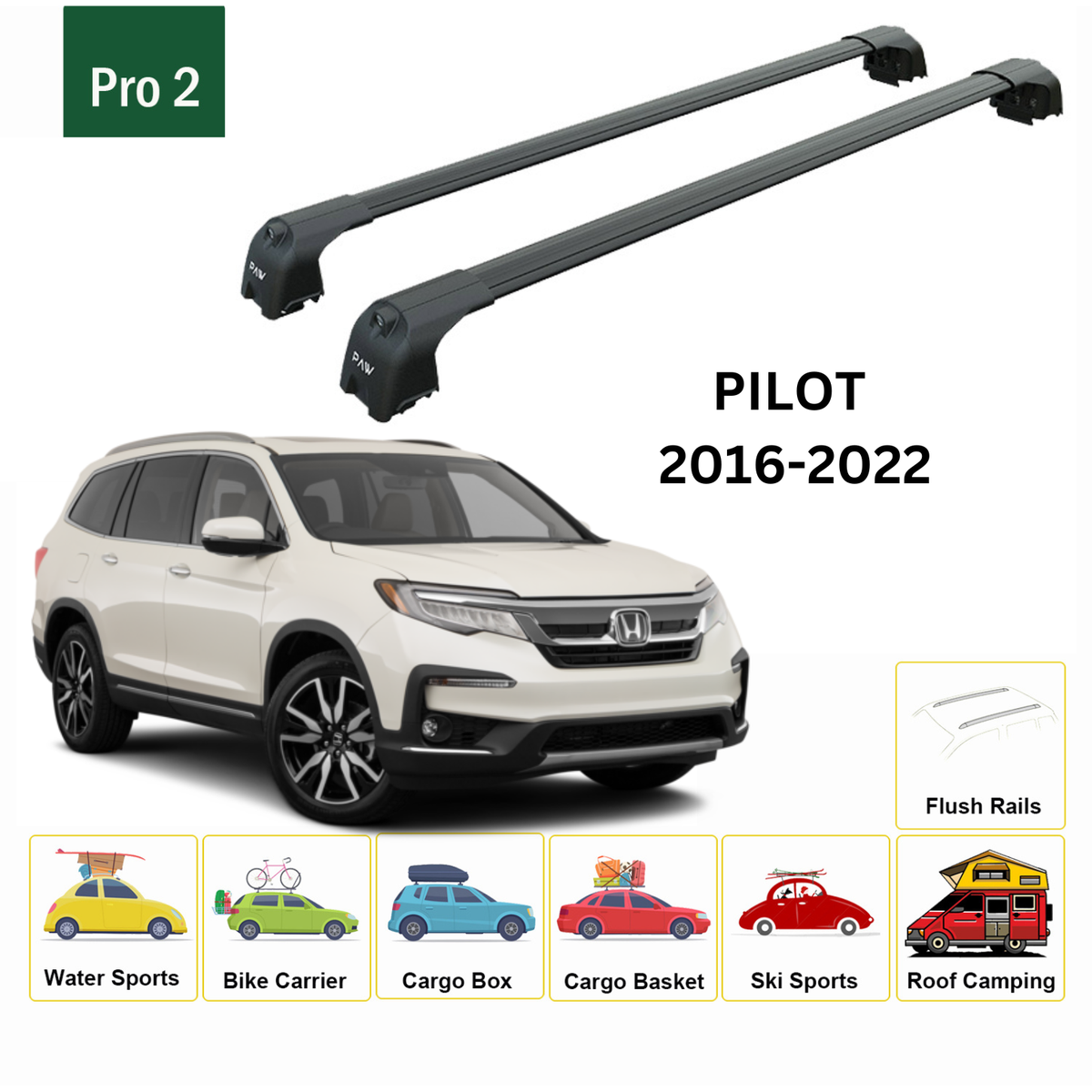 Roof Rack Cargo Carrier Durable 220lbs Roof Racks For Honda Pilot