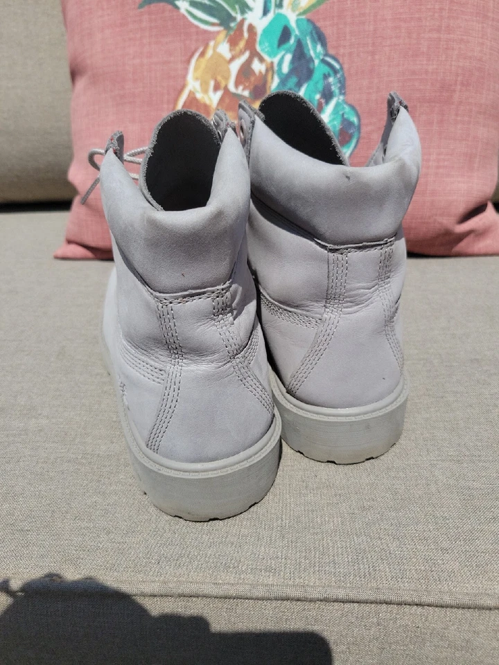 Timberland Gris 6 pulgadas Premium Botas Niños Talla 5 Gris Claro Mujer Talla 7 Foto 3 de 4