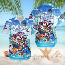 Mickey And Friends Let's Cruise In My Cruise Era Summer Trip 3D HAWAII SHIRT