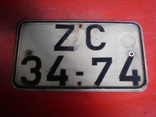altes Kennzeichen / Nummernschild vom IWL Berlin Roller SR 59