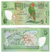 FIJI 5 Dollars Polymer Banknote, ZZA Replacement (2012) P.115r - UNC