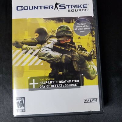 Counter Strike Source PC CD Rom Game 4 Disc Set Good Condition