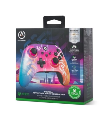 PowerA Advantage Wired Controller for XBOX / PC [ Cyber Style USB-C Cable ] NEW