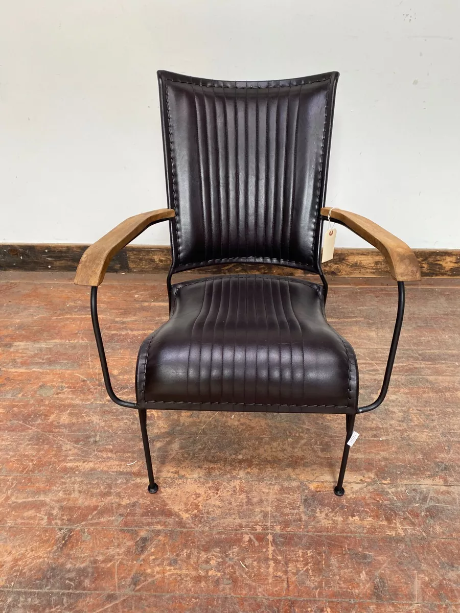 Black and brown leather chair outlet
