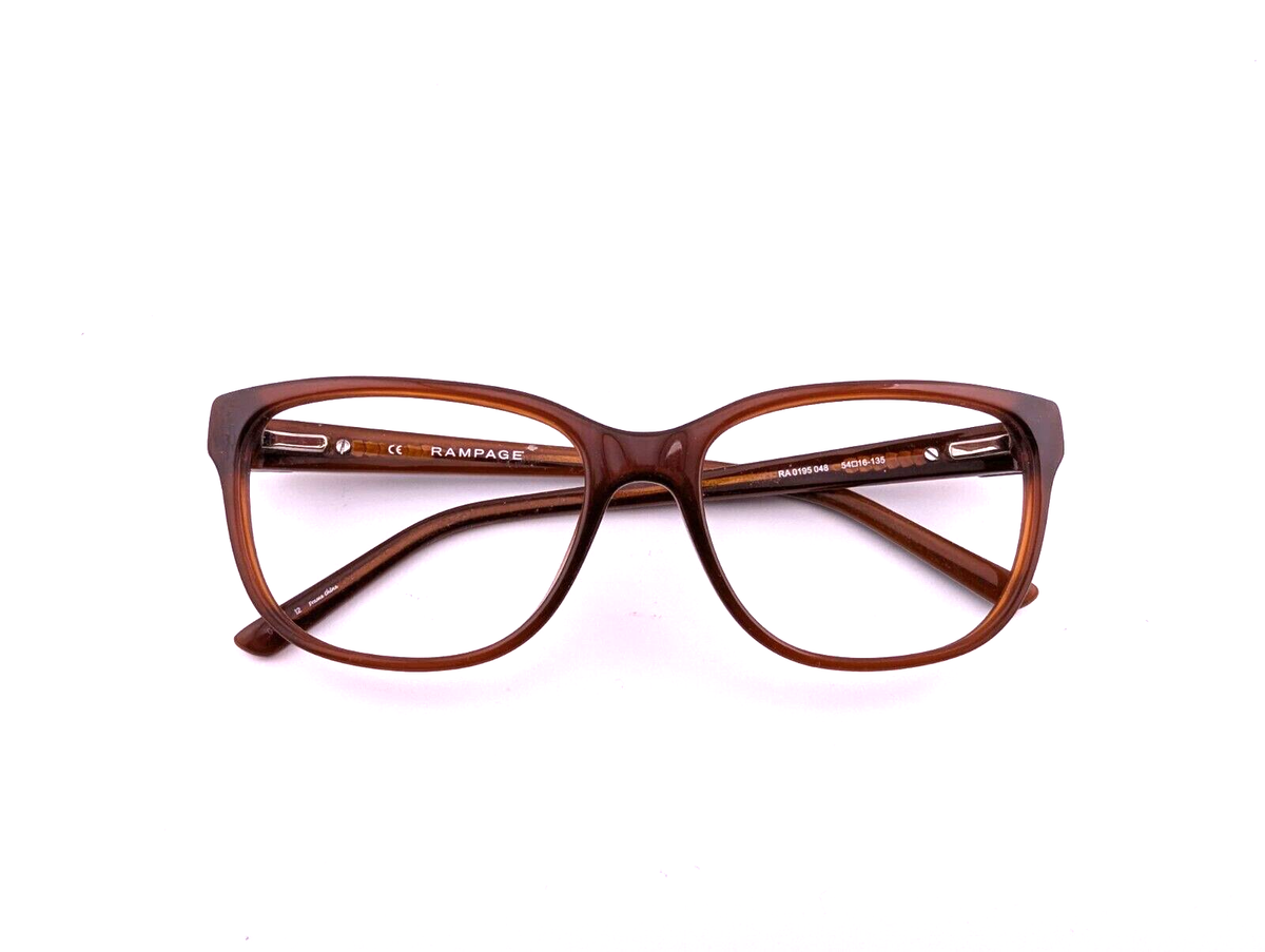 Rampage Eyeglasses Frames Only, RA 0195 048, 54-16-135, Brown