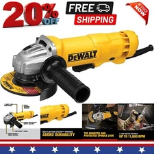 DEWALT Angle Grinder, 4.5 Inch, 11 Amp, With Paddle Switch (DWE402) NEW