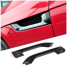 Glossy Black Car Side Fender Air Outlet Vent Cover Trim For Jaguar F-TYPE 13-20