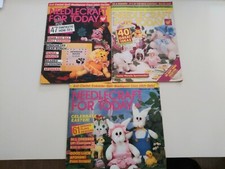 3 Vtg Needlecraft For Today, 85  86, Easter, Knit-Crochet
