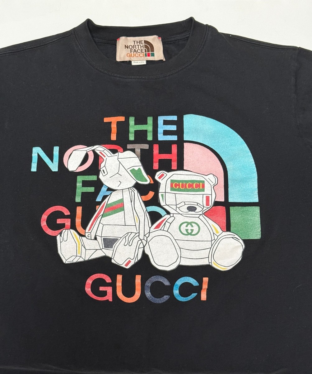 The North Face x Gucci T-Shirt Black Teddy Bear Graphic Size S