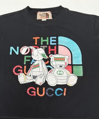 The North Face x Gucci T-Shirt Black Teddy Bear Graphic Size S