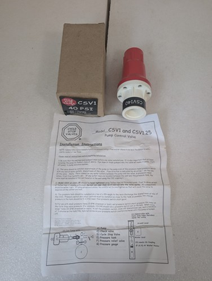 #ad Cycle Stop Valve CSV140 40 PSI Pump Control Valve 1quot; Threaded New Open Box $115.00